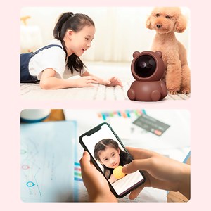 Caméra ip wifi de surveillance avec mouvement horizontal et vertical.