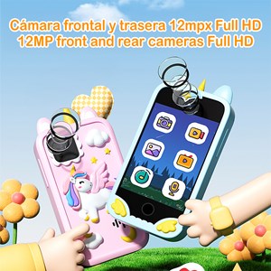 Appareil photo pour enfants k8 en forme de téléphone.