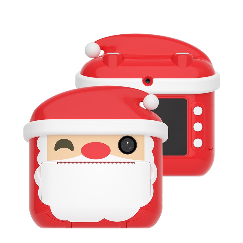 Appareil photo numérique, design père noël, 12mpx photo et vidéo hd pour enfants