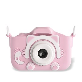 Appareil photo numérique x2, design chat, photos de 20mpx et vidéo, pour enfants