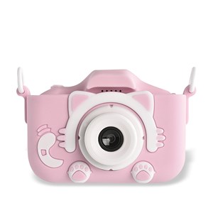 Appareil photo numérique x2, design chat, photos de 20mpx et vidéo, pour enfants