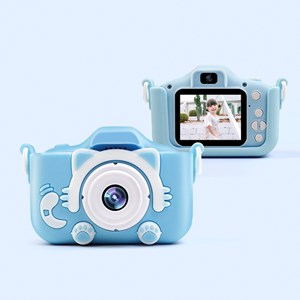 Appareil photo numérique x2, design chat, photos 20mpx et vidéo, pour enfants.