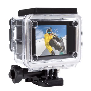 Caméra de sport komir hd720p avec 12 mpx, écran de 2 pouces et 14 accessoires.