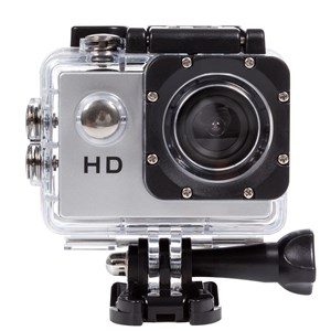 Caméra de sport komir hd720p avec 12 mpx, écran de 2 pouces et 14 accessoires.