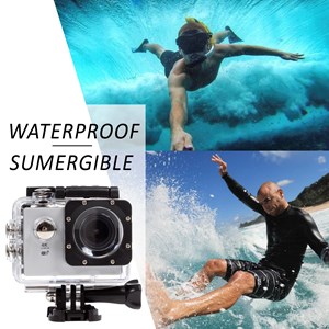 Caméra sportive garrix 4k avec wifi, batterie 900mah et étanche jusqu'à 30m.