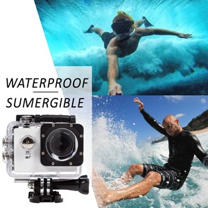 Caméra sportive garrix 4k avec wifi, batterie 900mah et étanche jusqu'à 30m.