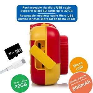 Appareil photo pour enfant l1 pour photos et vidéos, avec des jeux intégrés.