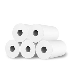 Pack de 5 unités de rouleau de papier pour caméras instantanées thermiques.