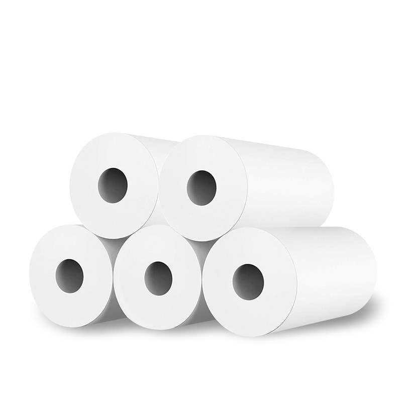 Pack de 5 unités de rouleau de papier pour caméras instantanées thermiques.