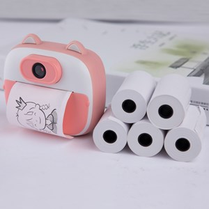 Pack de 5 unités de rouleau de papier pour caméras instantanées thermiques.