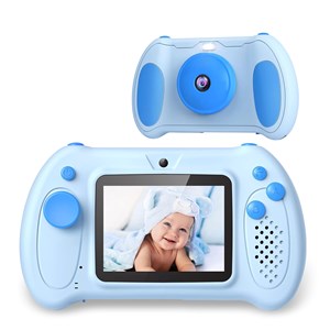 Appareil photo et vidéo pour enfants avec jeux intégrés. Caméra double.