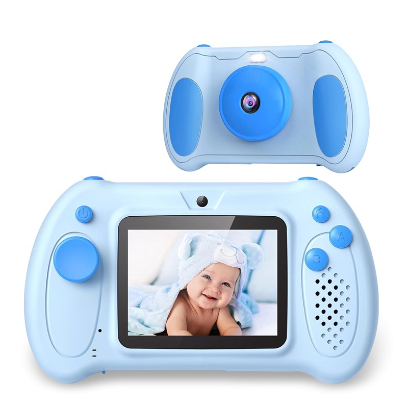 Appareil photo et vidéo pour enfants avec jeux intégrés. Caméra double.