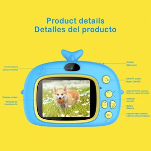 Appareil photo enfant x12 de photos et vidéos, avec des jeux intégrés