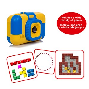 Caméra enfant l1 pour photos et vidéos, avec des jeux intégrés.