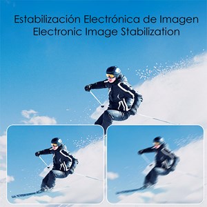 Caméra sportive m80 tr 4k 60fps avec 29 mpx, double écran.