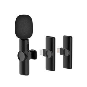 Micro de cravate k11, plug & play. Réduction du bruit, faible latence, sans fil.