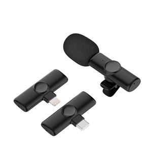 Micro de cravate k11, plug & play. Réduction du bruit, faible latence, sans fil.