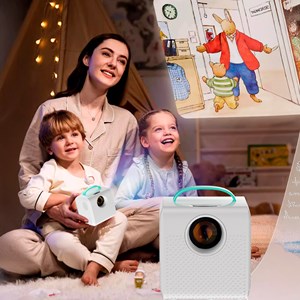 Projecteur vidéo pour enfants, avec entrées hdmi et usb.
