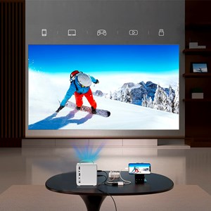 Projecteur vidéo pour enfants, avec entrées hdmi et usb.