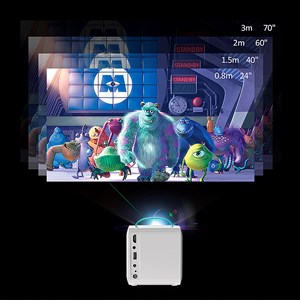 Projecteur vidéo pour enfants, avec entrées hdmi et usb.