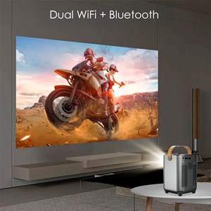 Mini projecteur lcd wifi h1, duplication d'écran pour ios et android.