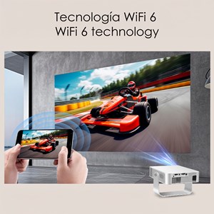 Projecteur lcd x3 support 4k uhd, wifi 6, duplication d'écran.