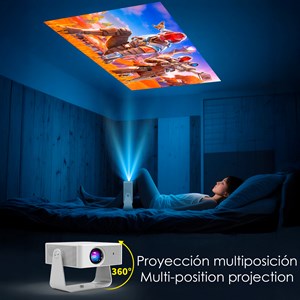 Projecteur lcd x3 support 4k uhd, wifi 6, duplication d'écran.