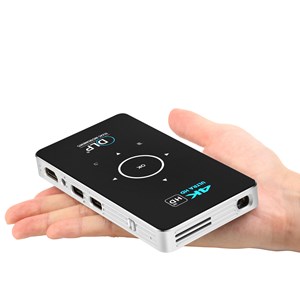Mini vidéoprojecteur led portable c6, dlp. Batterie rechargeable.