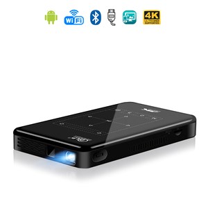 Mini projecteur vidéo led portable p09 ii, dlp. Android 9.0, wifi, écran tactile