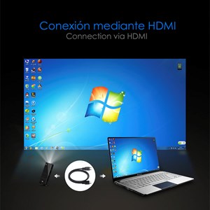 Mini projecteur vidéo led portable p09 ii, dlp. Android 9.0, wifi, écran tactile