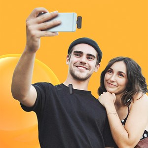 Microphone sans fil portable j11 clip. Inclut micro et récepteur.