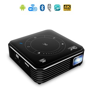 Mini projecteur vidéo led portable p11, dlp. Android 9.0, wifi, panneau tactile.