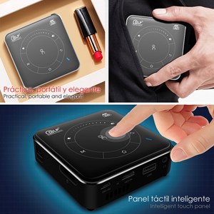 Mini projecteur vidéo led portable p11, dlp. Android 9.0, wifi, panneau tactile.