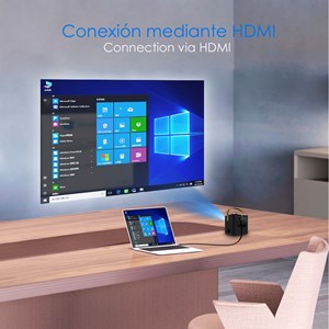 Mini projecteur vidéo led portable p12, dlp. Full hd 1080p. Android 9.0, wifi.