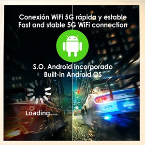 Projecteur lcd wifi 5g imax, android 7, prend en charge 4k. 120 ansi lumens.