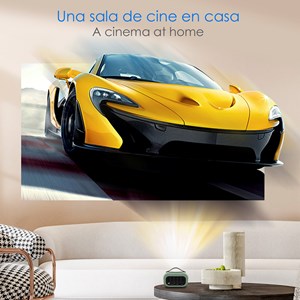 Mini vidéoprojecteur led portable p16 style rétro, dlp. Android 9.0, wifi.