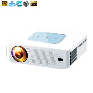 Projecteur lcd y2 support 4k uhd, duplication d'écran pour ios et android.