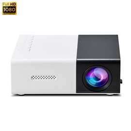 Mini projecteur lcd 1080 hd avec télécommande 10 ansi lumens 10w.