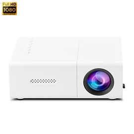 Mini projecteur lcd 1080 hd avec télécommande 10 ansi lumens 10w.