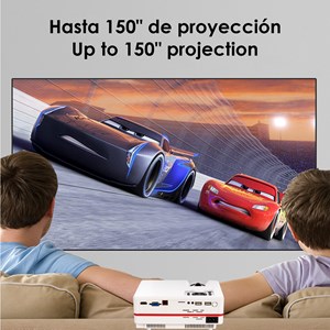 Projecteur vidéo led avec duplication d'écran pour ios et android.