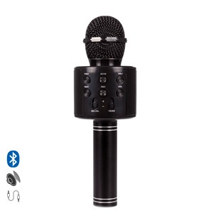 Microphone karaoké multifonction avec haut-parleur intégré