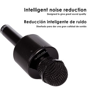 Microphone karaoké multifonction avec haut-parleur intégré