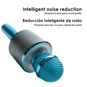 Microphone karaoke multifonction avec haut-parleur intégré