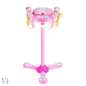 Kit de karaoke pour enfants avec 2 microphones et support