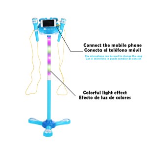 Kit de karaoke pour enfants avec 2 microphones et support