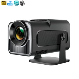 Mini projecteur lcd hy320, support 4k uhd, avec wifi 6.