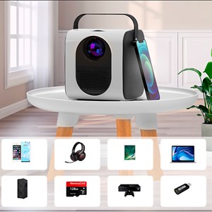 Projecteur lcd q1 wifi avec résolution native hd720p.