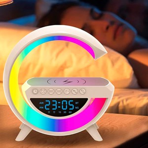 Enceinte avec chargeur sans fil de 15w, 13 modes d'éclairage led différents.