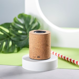 Enceinte nature liège bluetooth 5.0. Puissance sonore 3w. Batterie 300 mah