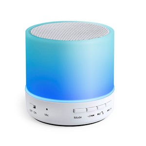 Enceinte bluetooth avec lumières led multicolores. Puissance sonore 3w.